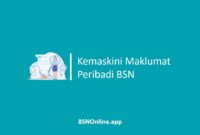 Kemaskini Maklumat Peribadi BSN