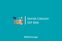 Semak Cabutan SSP BSN
