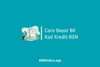 Cara Bayar Kad Kredit BSN