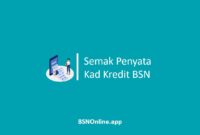 Penyata Kad Kredit BSN