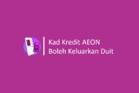 Kad Kredit AEON Boleh Keluarkan Duit Kad Kredit AEON Boleh Keluarkan Duit